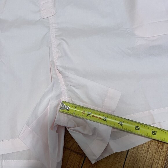 Parke Pink Cotton Long Sleeve Button Front Polo Romper Size Small - Picture 8 of 8